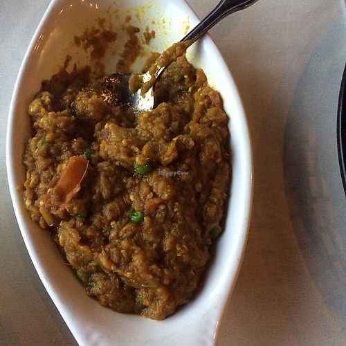 vegan bhengan bharta  at India House in Maple Grove