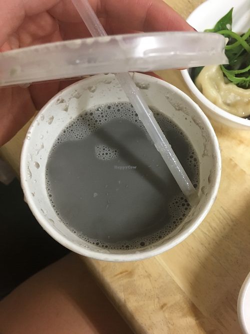 Black sesame milk - surprisingly nice  at He Fong Su Shi Wu in Hsinchu