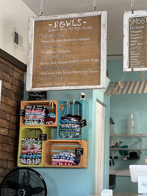 Bowls menu  at Mason Bar in New Smyrna Beach