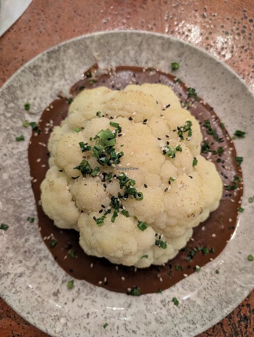 Cauliflor con mole at TIME Vegetarian Kitchen in Santo Domingo