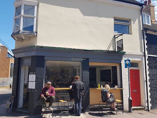 Outside seating at The Coffee Counter in Brighton