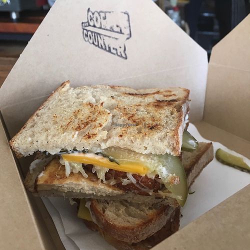 Epic vegan reuben. at The Coffee Counter in Brighton