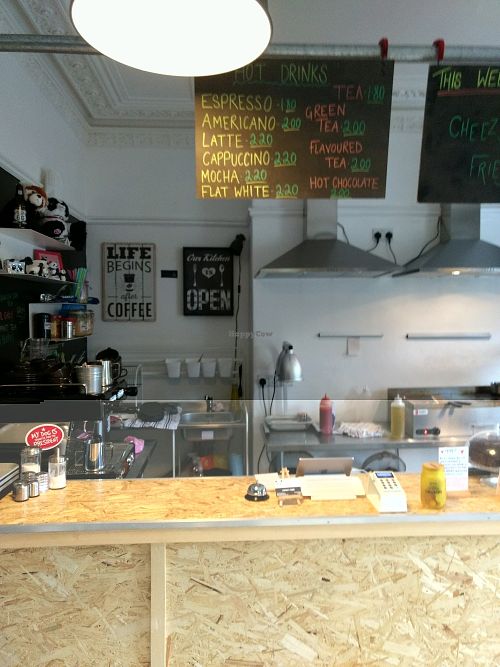 counter at Grumpy Panda Slice Shop & Deli in Gateshead
