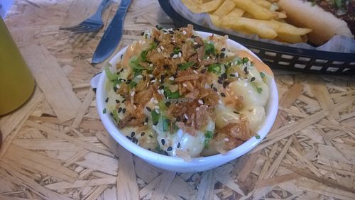 Mac n cheese pot at Grumpy Panda Slice Shop & Deli in Gateshead
