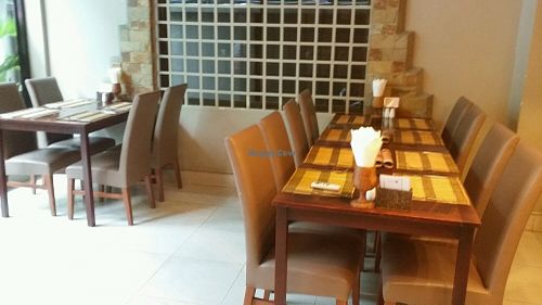 inside seating at Petra Restaurant in Phnom Penh