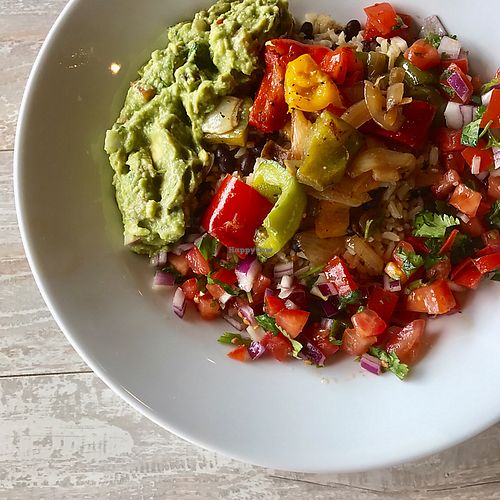 the Plantiful bowl at Simply Green Cafe in Ramsey
