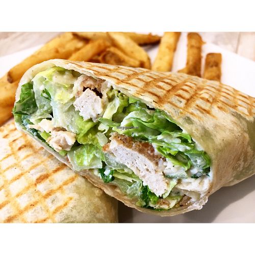 Chick'n Caesar wrap  at Simply Green Cafe in Ramsey