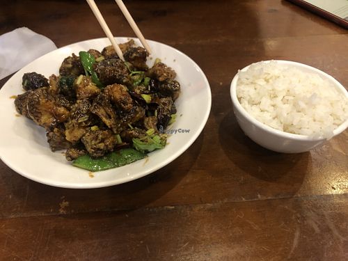 hedgehog mushroom at Mei Sin 美欣素食 in Hualien