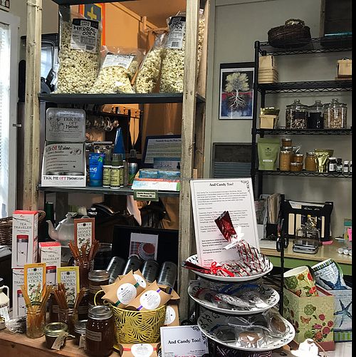 local vegan products at Merry Auld Market & Tea in Boothbay