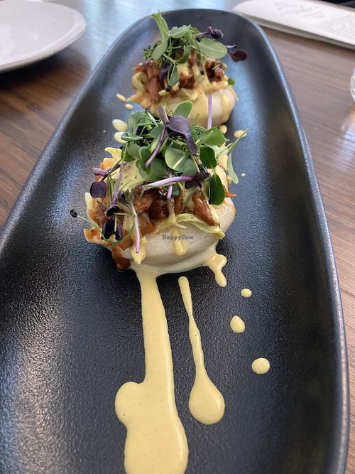 Vai with bbq seitan 🤤 at Officina Verde in Riva Del Garda