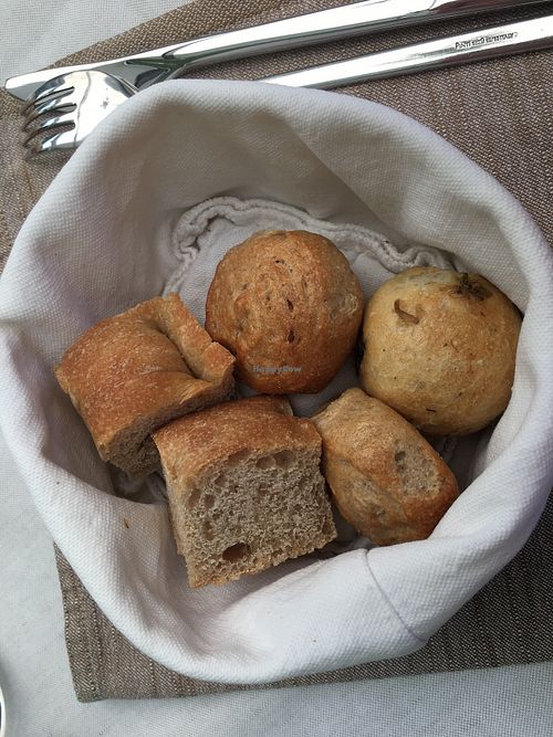 Homemade bread  at Officina Verde in Riva Del Garda