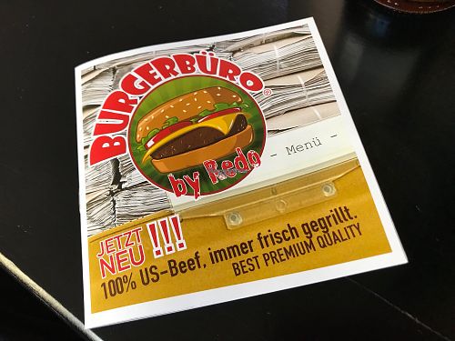 menu at Burgerbüro  in Cottbus