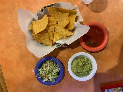 A decent start…guac was fresh, tasty, and dairy free at Ay Caramba Tres Amigos in Wenatchee