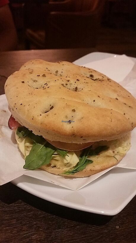 Bagel Sandwich at 200 Degrees Coffee in Cardiff