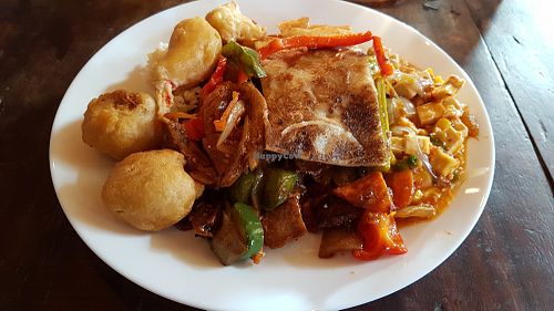 Vegan buffet at Veggie Heroes - Blegdamsvej in Copenhagen