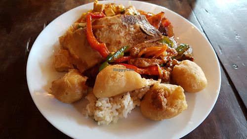 Vegan buffet at Veggie Heroes - Blegdamsvej in Copenhagen