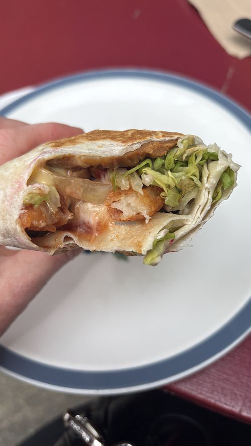 The salad burger burrito   at Let Them Eat Vegan in Dunedin