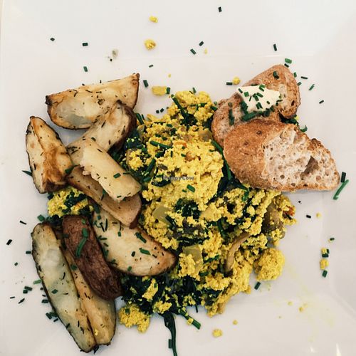 Italian scramble. beautiful  at Garden Cafe of Woodstock in Woodstock