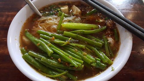 bun Thai (rice noodles in a spicy Thai soup) at Pham Hong Phuoc in Ho Chi Minh City