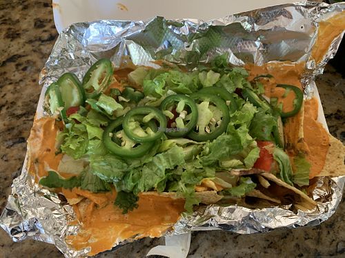 Half order of nachos to go…even omnis love these! at Zest Kitchen in Rocklin