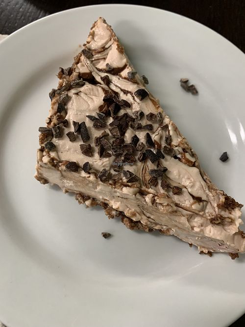 Chocolate peppermint bark cheezecake…delicious!  at Zest Kitchen in Rocklin