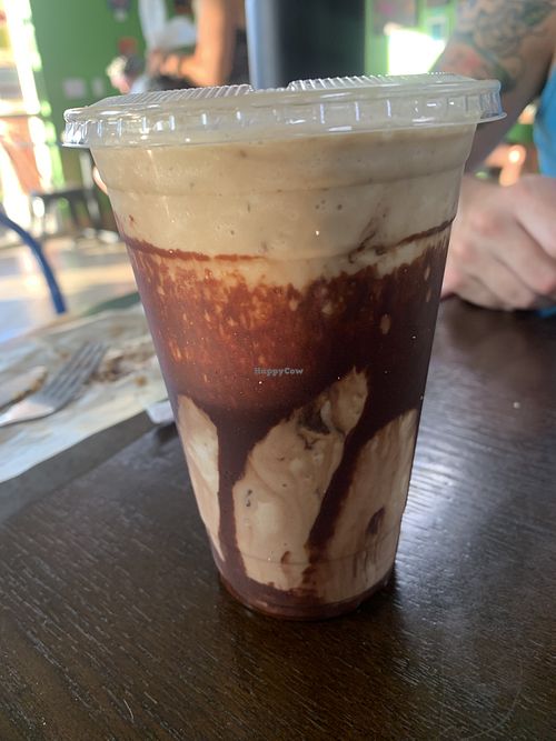 Peanut butter cup smoothie   at Zest Kitchen in Rocklin