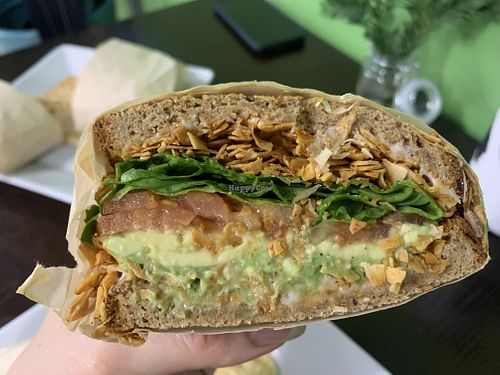 The BLT (coconut bacon)  at Zest Kitchen in Rocklin