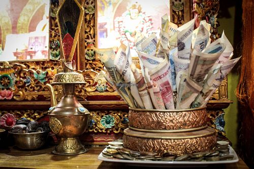 interior - shrine at Jomolungma in Minsk