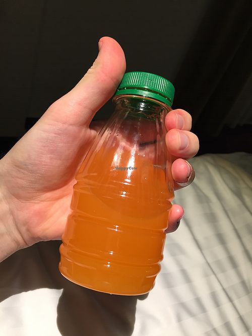 In-house lemonade with goji berries at Sara Green - Vegan Bistro in Bucharest