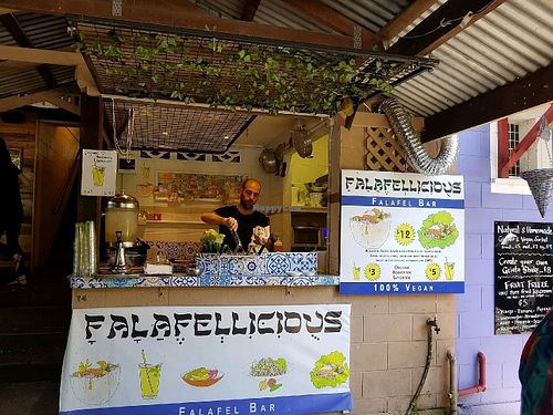 best felafels weve ever eaten at Falafellicious in Smithfield