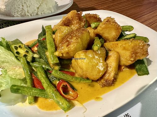 Buttered Lion’s Mare mushroom   at Time's Vege 时'素 in West Singapore