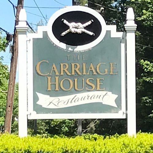 front sign at Carriage House Restaurant in East Boothbay