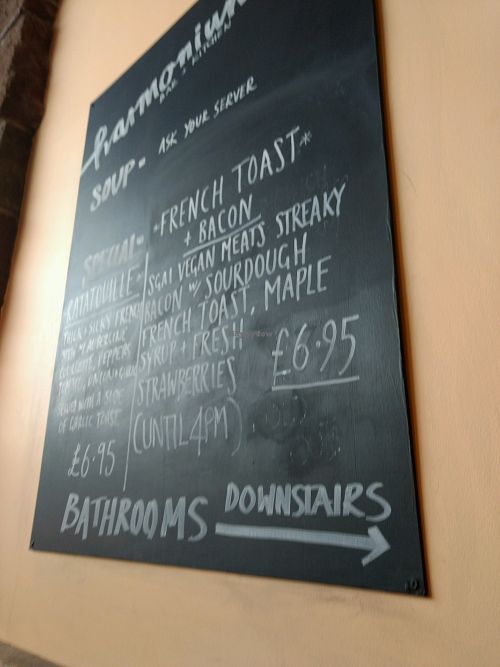 specials at Harmonium in Edinburgh