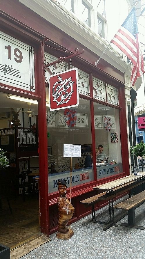 Entrance at New York Deli in Cardiff