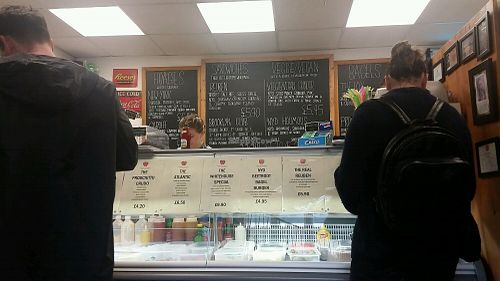 Reception  at New York Deli in Cardiff