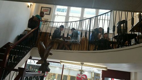 top seating area for about 10 people at New York Deli in Cardiff