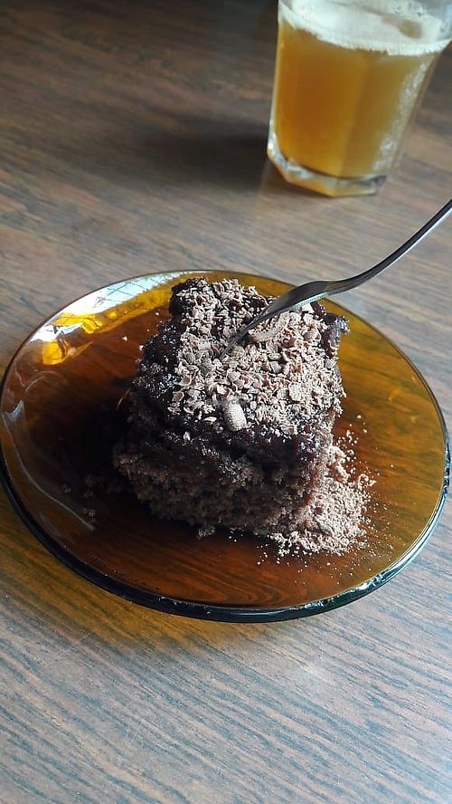 Chocolate Cake at Aurora Restaurante Antiespecista in Porto Alegre