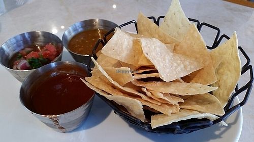 salsa and chips at Tocaya Modern Mexican in Santa Monica