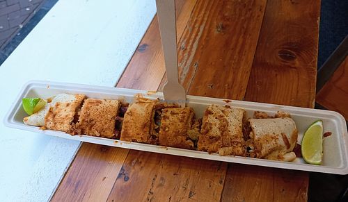 Vegan Chilli From Da House at The Happy Pig Pancake Shop in Amsterdam