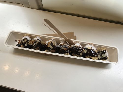 Vegan Everybody’s Sweetheart pancake at The Happy Pig Pancake Shop in Amsterdam