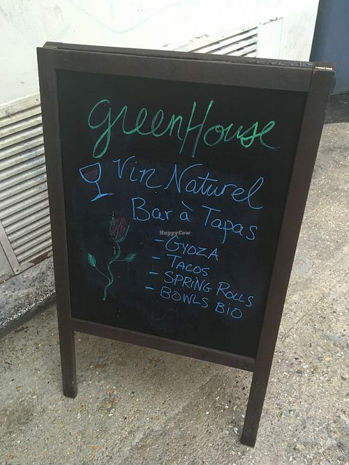 Écriteau  at Greenhouse in Paris