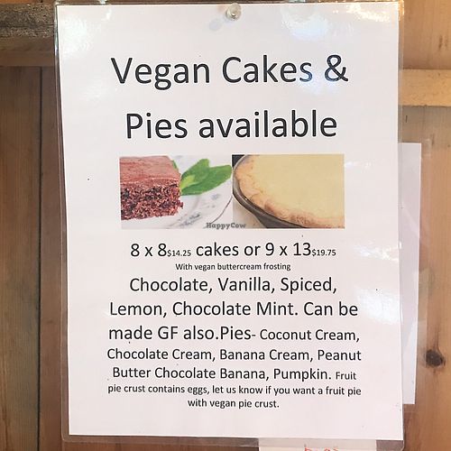 vegan pre-order at Brown's Farm Stand in Boothbay Harbor