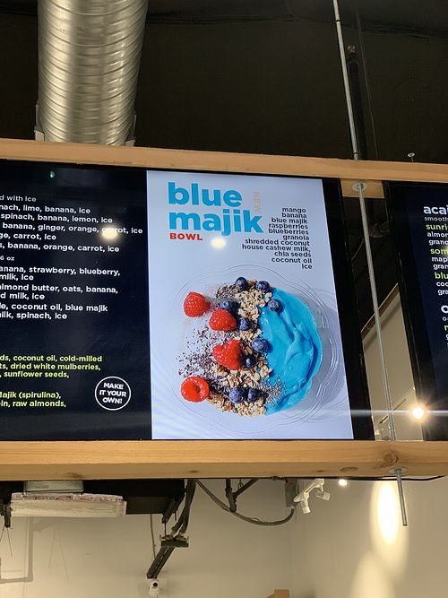 Blue majik at Greenleaf Juicing Company in Indianapolis