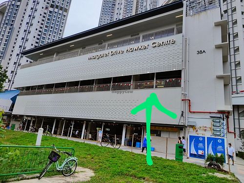 Stall is At this corner of level 2 at Tanglin Halt RuYi Vegetarian 东陵福如意园 in Central Singapore