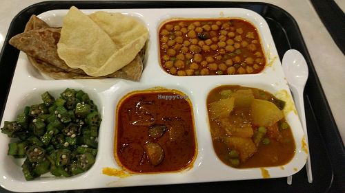 Vegan thali at SIN - Bikanervala - T3 in East Singapore