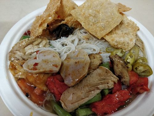 Bee hoon $3 at Fong Guan Vegetarian Food in Central Singapore