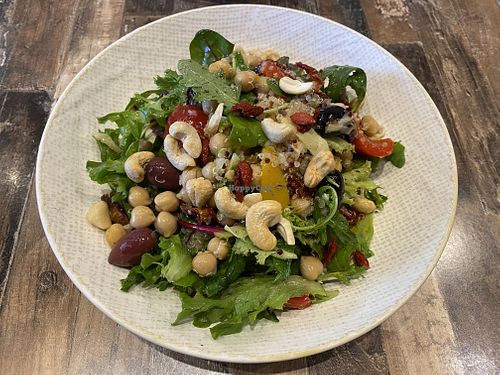 Chickpea salad  at Olivia Spring Cafe in Moonee Ponds