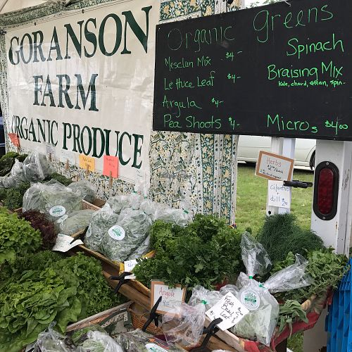 produce at Thursday Farmers Market in Boothbay