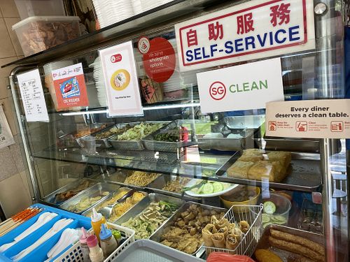 Vegetable rice, bee Hoon , kuay teow, etc at Healthy Vegetarian 健康素食 in Central Singapore