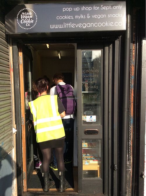 A crowded shop! at The Little Vegan Cookie Co. in Cheshunt